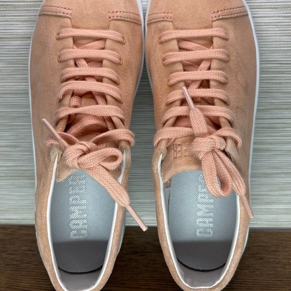 Camper Runner Up Sneakers in Light Pink Nubuck Leather Size 8 EU38